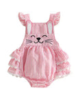 Bunny Hop Seersucker Romper