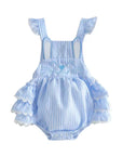 Bunny Hop Seersucker Romper
