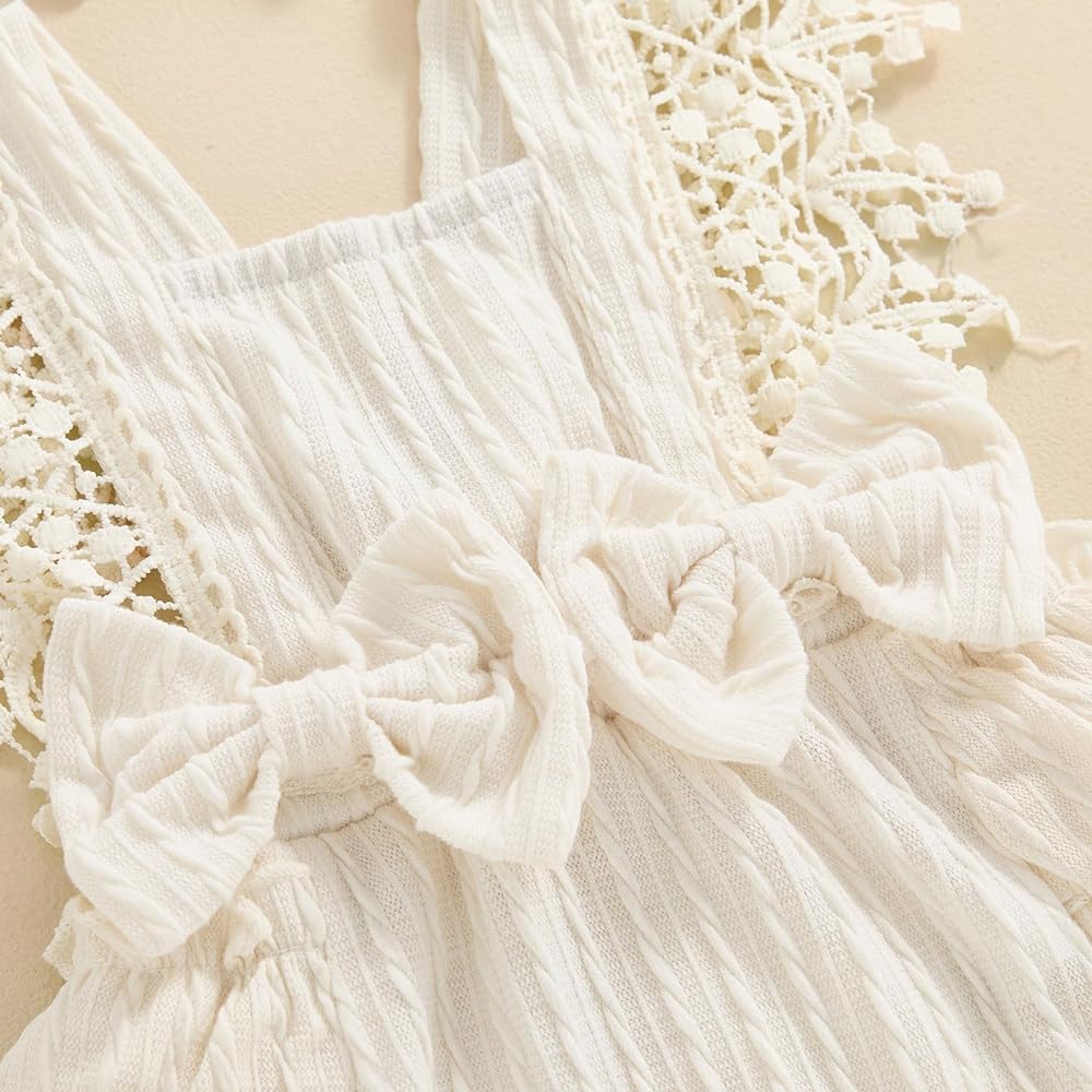 2pcs Ruffle Sleeveless Romper