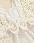 2pcs Ruffle Sleeveless Romper