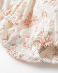Vintage Floral Romper (Pink)