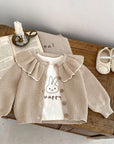 Ruffle knit Cardigan