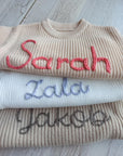 Personalized Embroidered Custom Knit Sweater