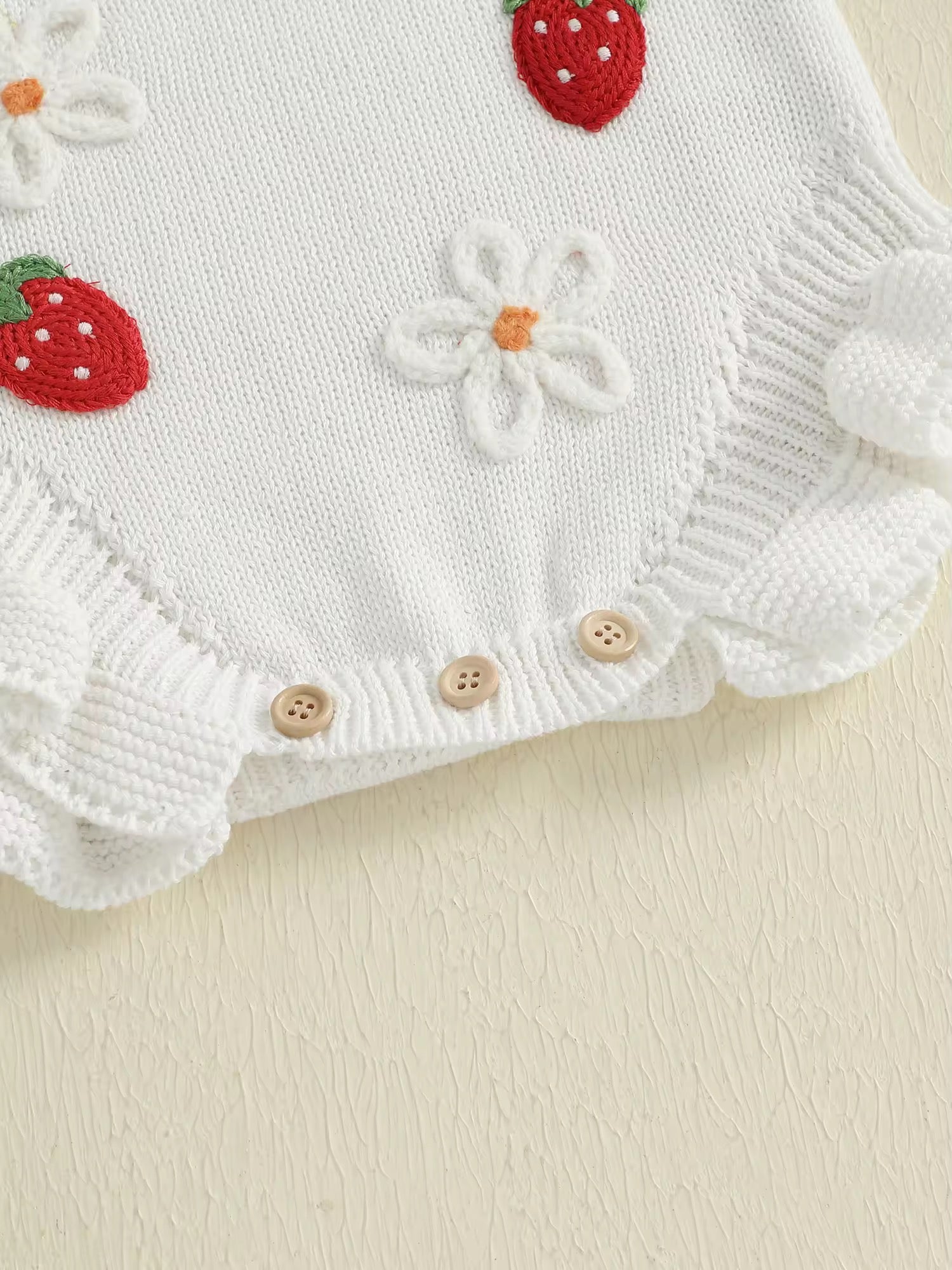 Berry Sweet Knit Romper