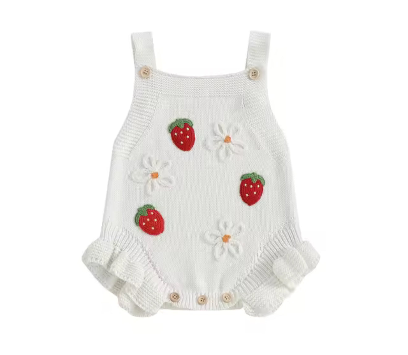 Berry Sweet Knit Romper
