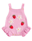 Berry Sweet Knit Romper