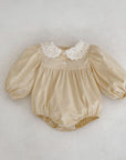 Eyelet Bubble Romper