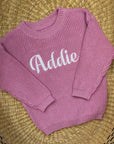 Personalized Knit Embroidered Custom Sweater