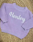 Personalized Knit Embroidered Custom Sweater
