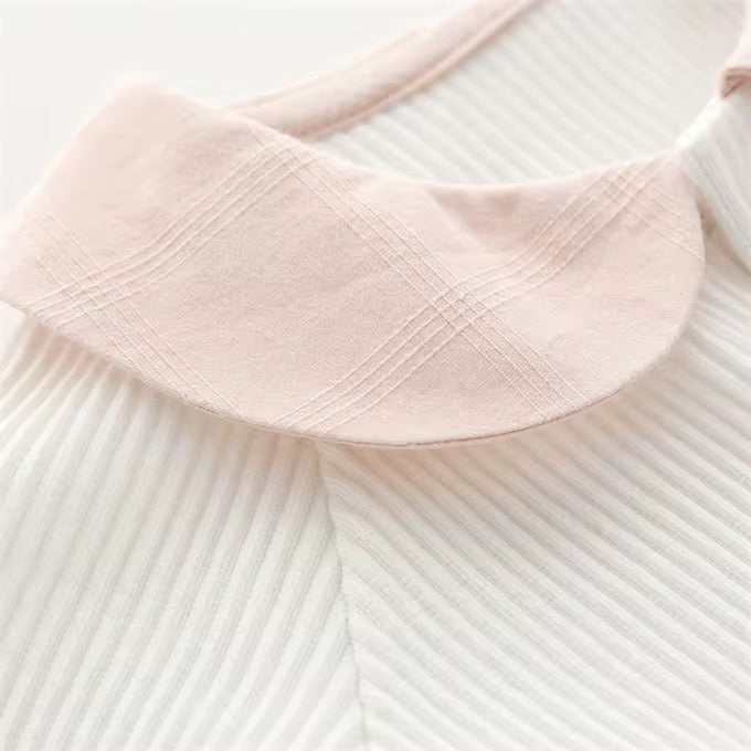 Ribbed Collar Bodysuit