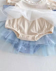 Tulle Dreams Ribbed Romper