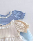 Tulle Dreams Ribbed Romper