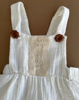 Vintage Skirted Lace Romper (White)