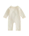 Heirloom Lace Knit Wrap Romper