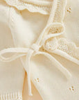 Heirloom Lace Knit Wrap Romper