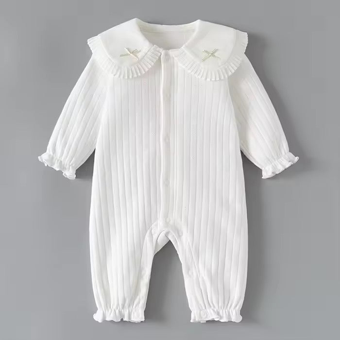 Heirloom Pleated Collar Romper
