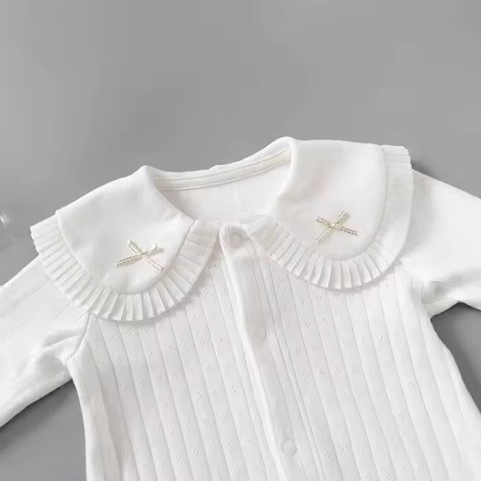 Heirloom Pleated Collar Romper