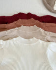 Puff Sleeve Knitted Dress