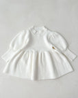 Puff Sleeve Knitted Dress