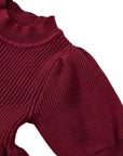 Puff Sleeve Knitted Dress