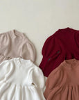 Puff Sleeve Knitted Dress