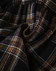 Autumn Plaid Ruffle Collar Romper