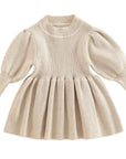 Puff Sleeve Knitted Dress