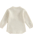 Knit Long Sleeve Floral Sweater