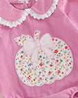 Pink Pumpkin Peter Pan Bubble Romper