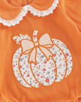 Floral Pumpkin Peter Pan Bubble Romper