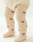 Vintage Bow Knit Baby Tights