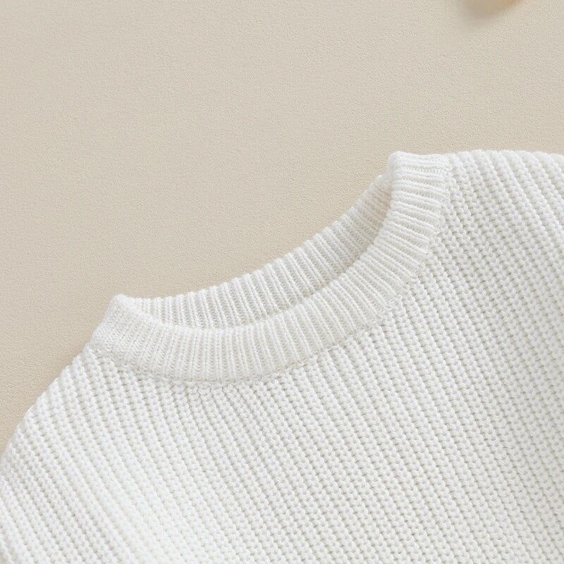 Personalized Ruffle Long Sleeve Knit