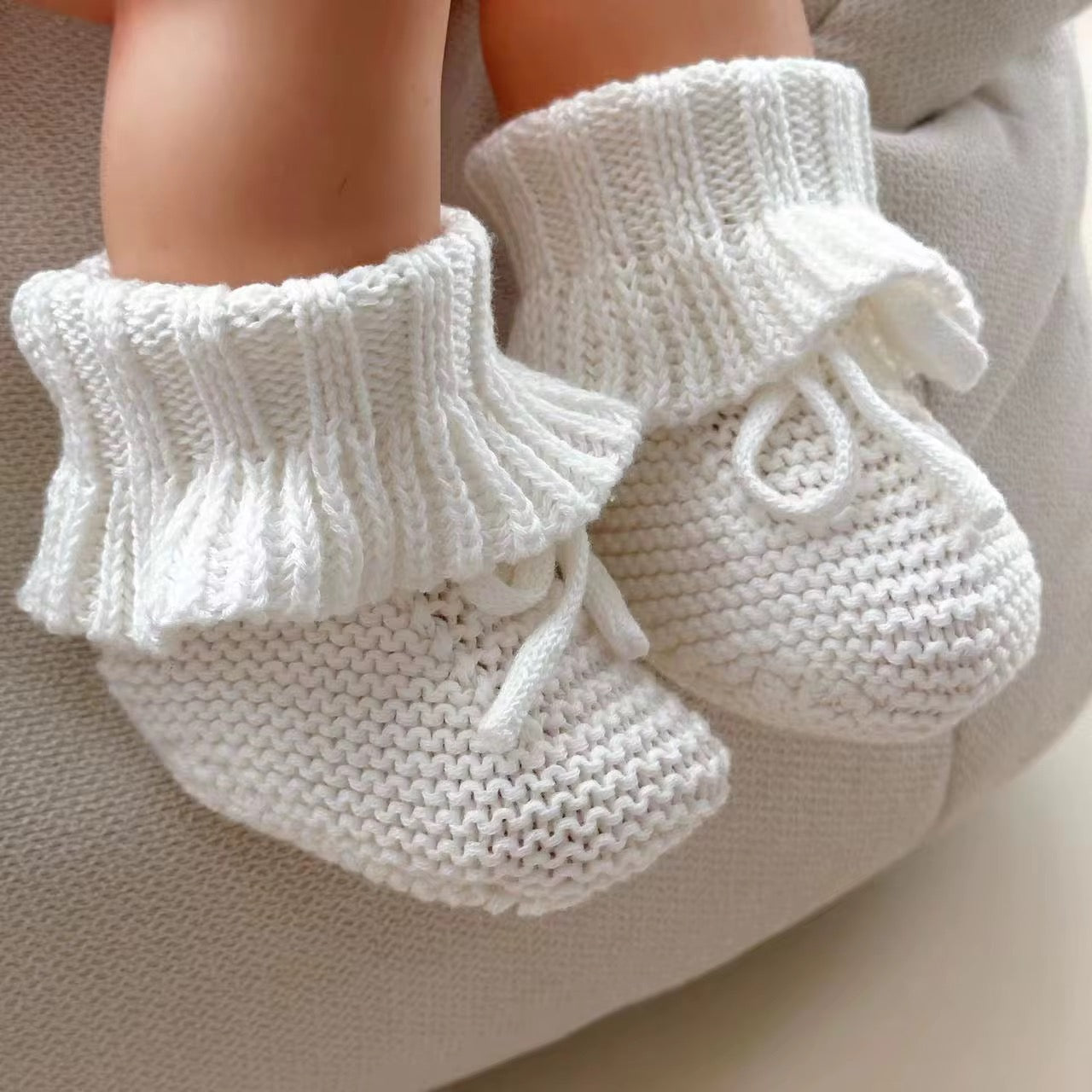 Ruffle Knit Booties