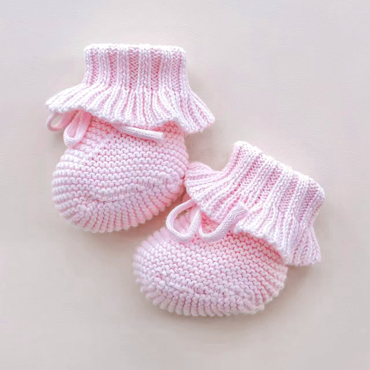 Ruffle Knit Booties
