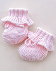 Ruffle Knit Booties