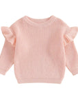 Ruffle Long Sleeve Knit