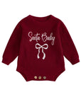 Santa Baby Sweater Romper (multiple Colors)