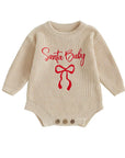 Santa Baby Sweater Romper (multiple Colors)