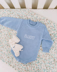 Knit Romper - Blue
