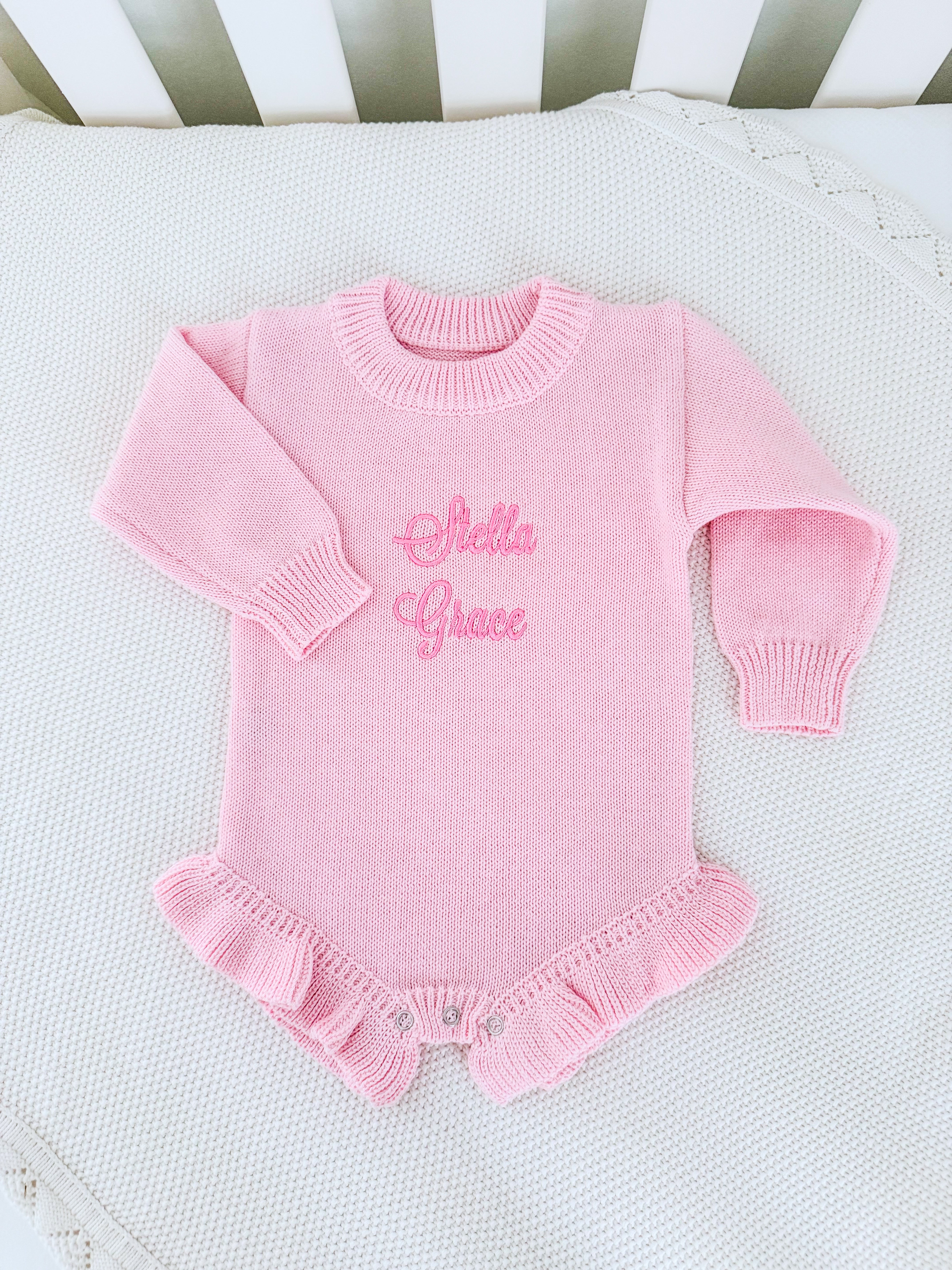 Knit Romper - Pink – TinyTeenyTots