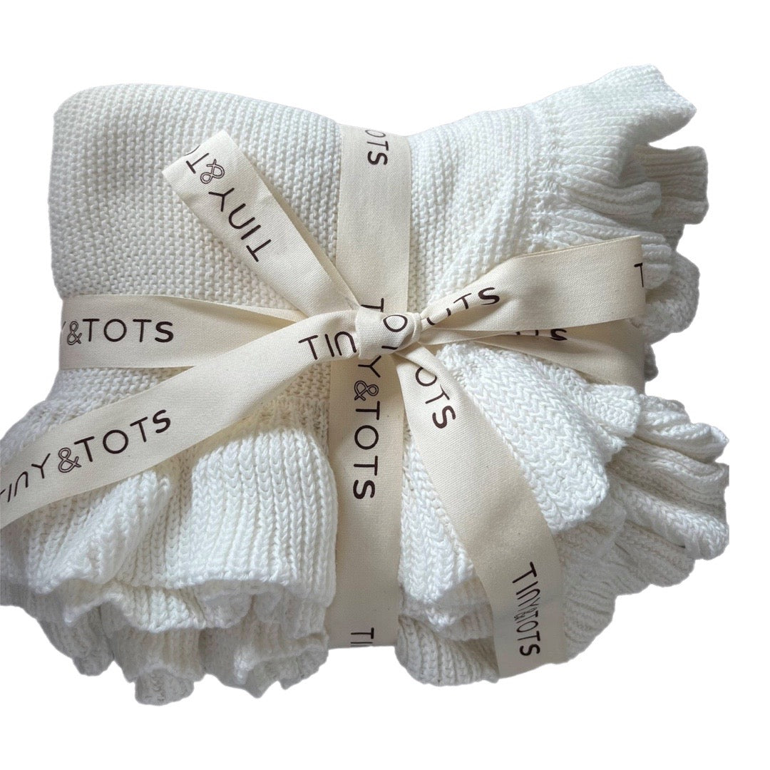 Cotton Knit Baby Blanket