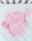 Knit Romper - Pink