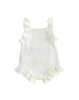 Santa Baby Knit Ruffle Romper
