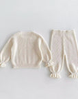 2pcs Ruffle Sweater Pants Set