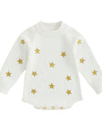 Star Knit Sweater Romper