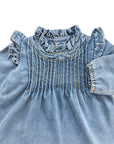 Classic Ruffle Denim Dress