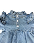 Classic Ruffle Denim Dress