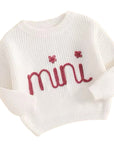 Mama Mini Knit Sweater (white)