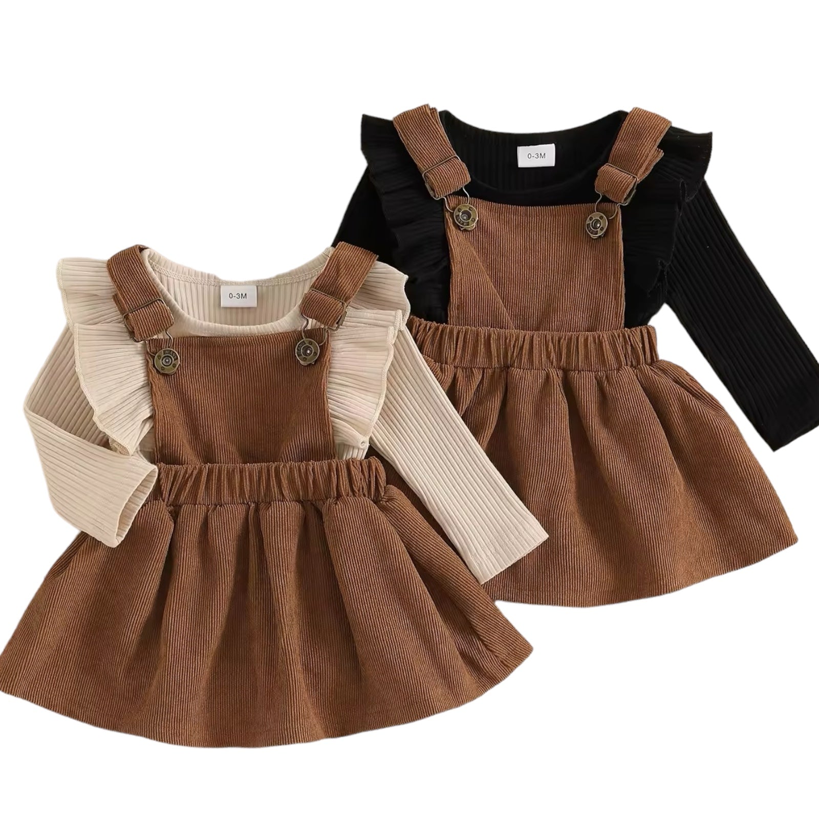 princess polly baby blue dress Brown Corduroy Dress - Button-Front Dress - Sleeveless Midi Dress main image 0