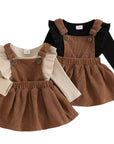 Corduroy Overall Dress Set